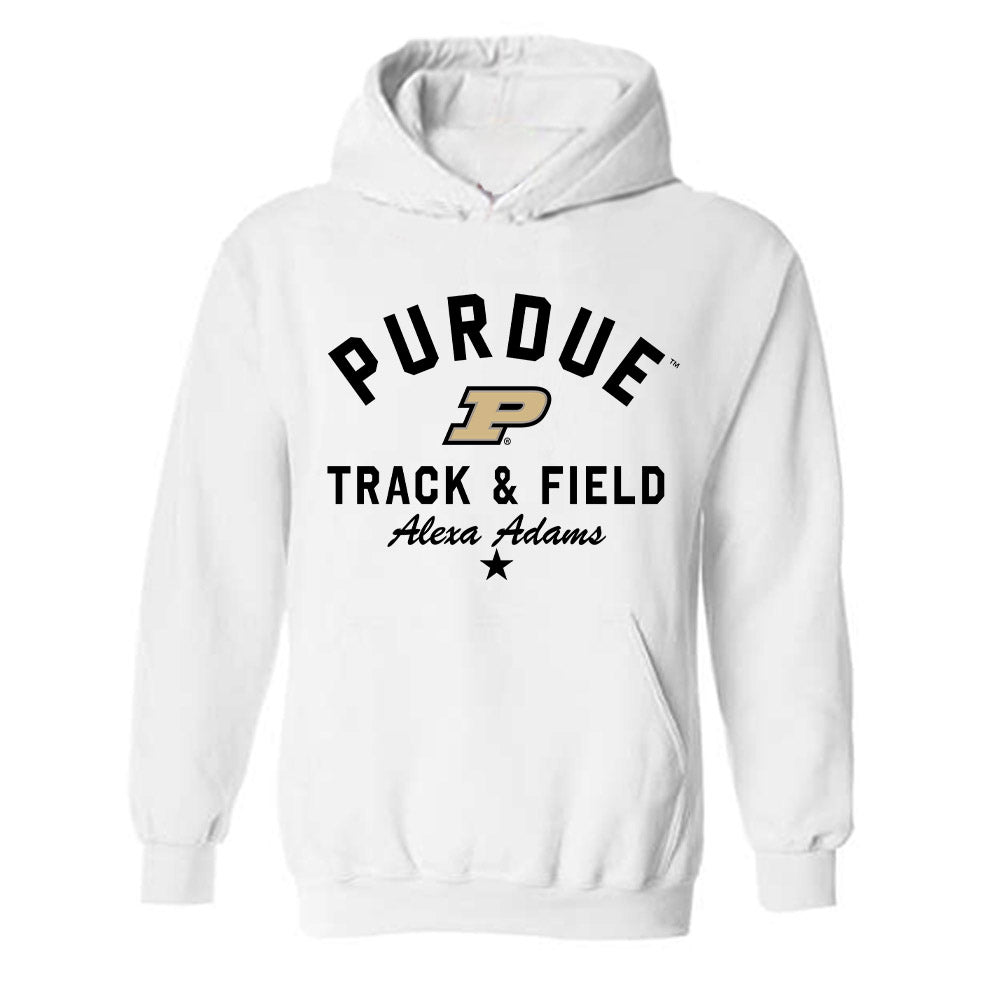 Purdue - NCAA Women's Track & Field : Alexa Adams - Classic Shersey Hooded Sweatshirt-0