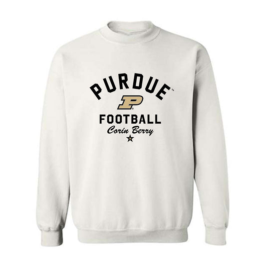 Purdue - NCAA Football : Corin Berry - Classic Shersey Crewneck Sweatshirt-0