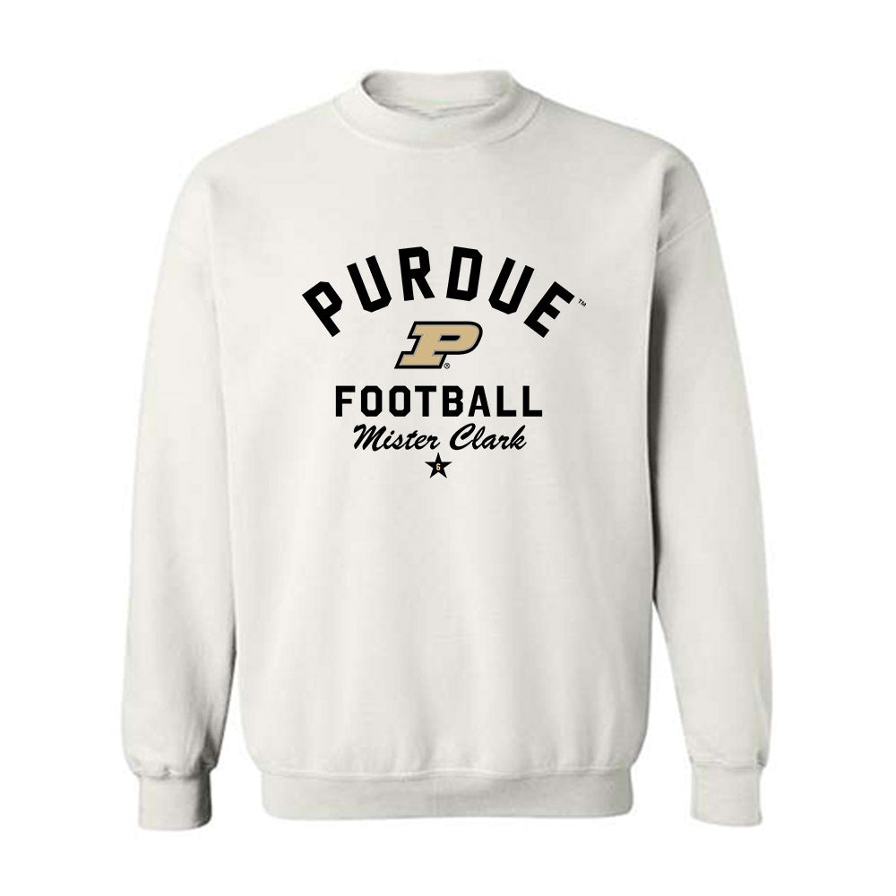 Purdue - NCAA Football : Mister Clark - Classic Shersey Crewneck Sweatshirt-0