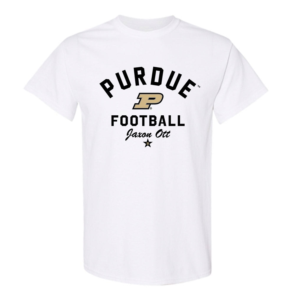 Purdue - NCAA Football : Jaxon Ott - Classic Shersey T-Shirt-0