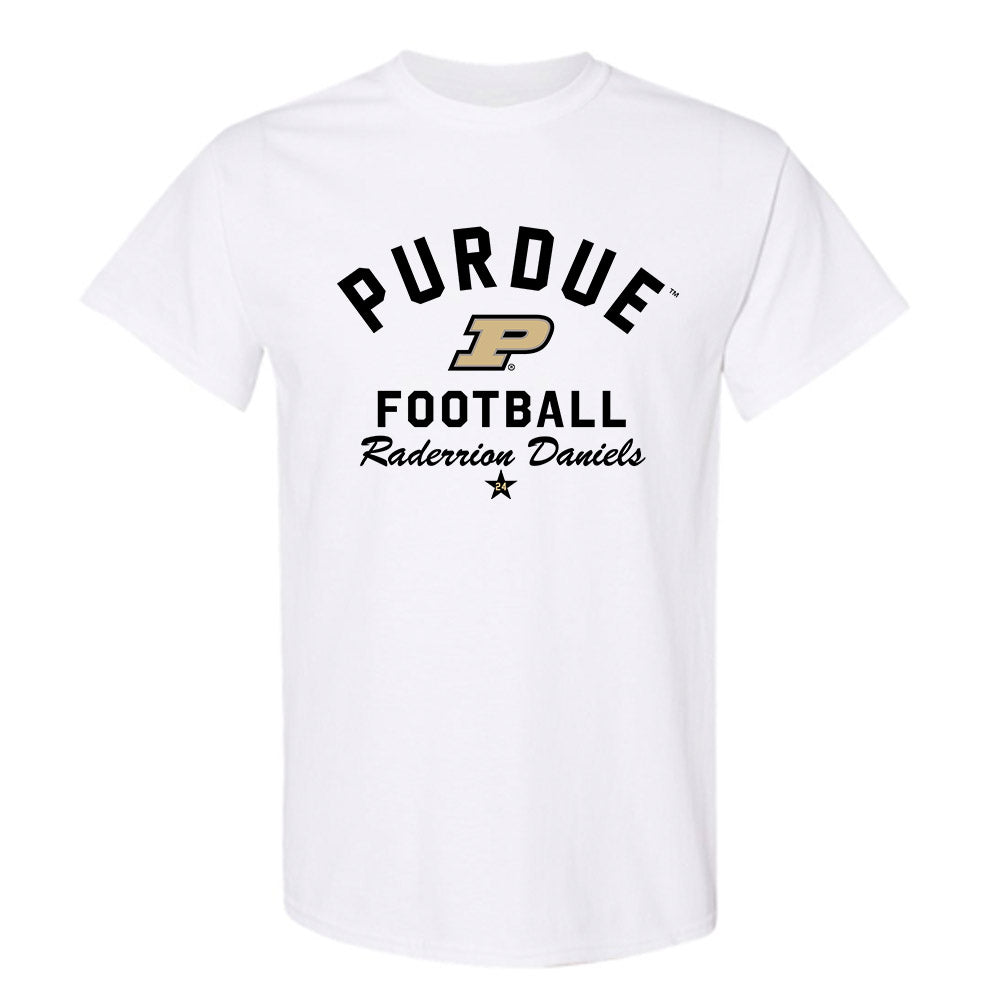 Purdue - NCAA Football : Raderrion Daniels - Classic Shersey T-Shirt-0