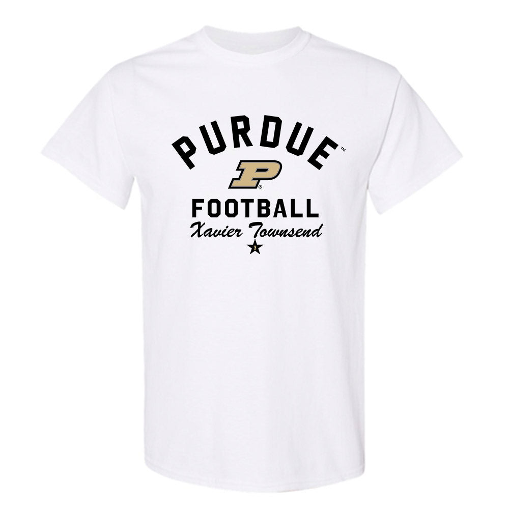 Purdue - NCAA Football : Xavier Townsend - Classic Shersey T-Shirt-0