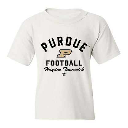 Purdue - NCAA Football : Hayden Timosciek - Classic Shersey Youth T-Shirt-0