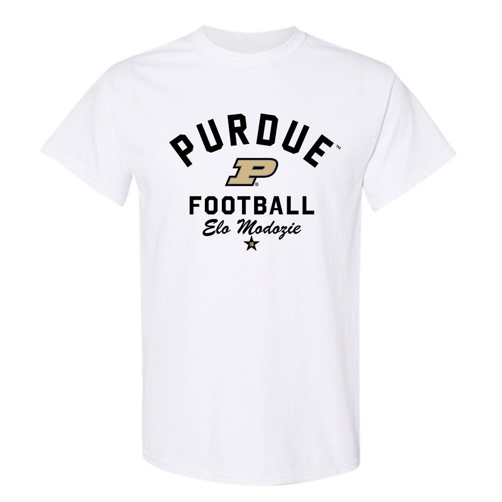 Purdue - NCAA Football : Elo Modozie - Classic Shersey T-Shirt-0