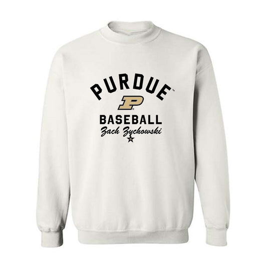 Purdue - NCAA Baseball : Zach Zychowski - Classic Shersey Crewneck Sweatshirt-0