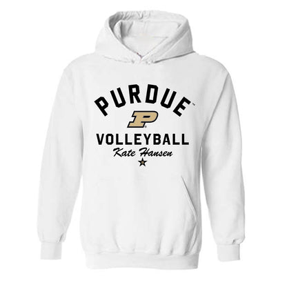 Purdue - NCAA Women's Volleyball : Kate Hansen - Classic Shersey Hooded Sweatshirt-0