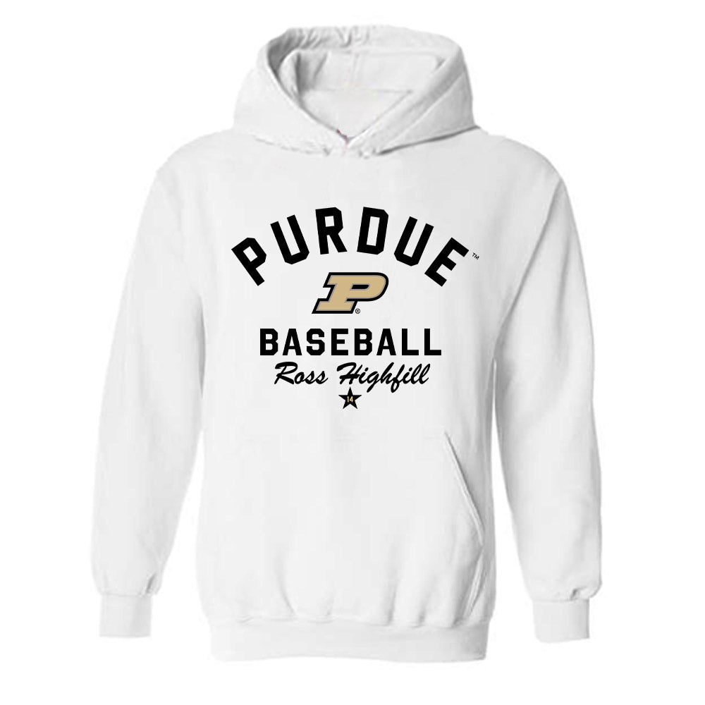 Purdue - NCAA Baseball : Ross Highfill - Classic Shersey Hooded Sweatshirt-0