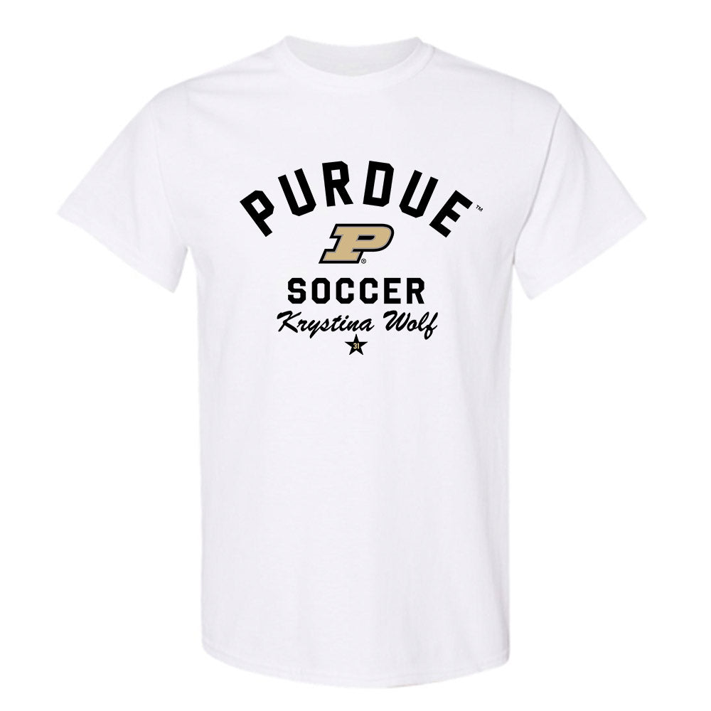 Purdue - NCAA Women's Soccer : Krystina Wolf - Classic Shersey T-Shirt-0