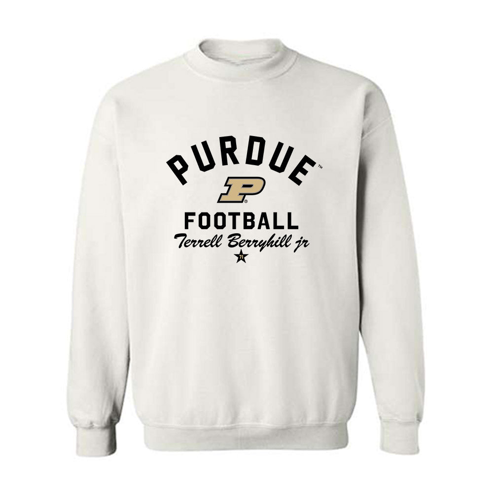 Purdue - NCAA Football : Terrell Berryhill jr - Classic Shersey Crewneck Sweatshirt-0