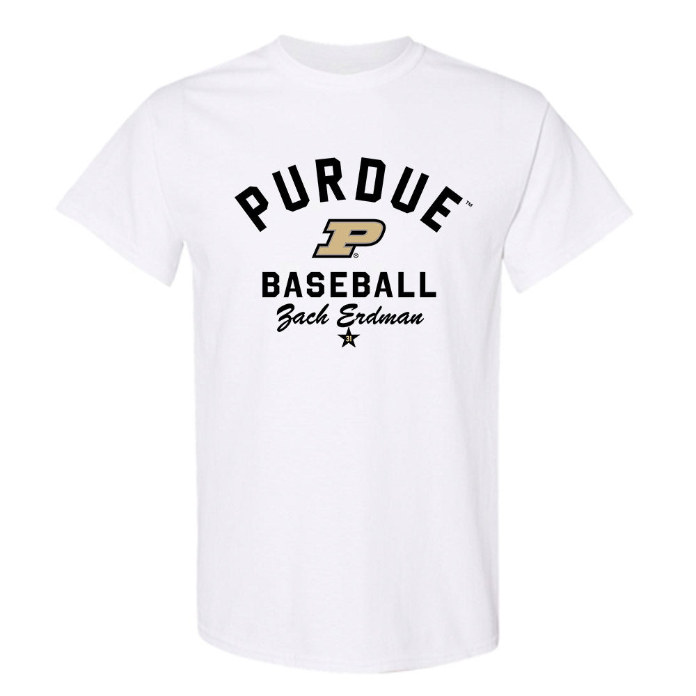 Purdue - NCAA Baseball : Zach Erdman - Classic Shersey T-Shirt-0