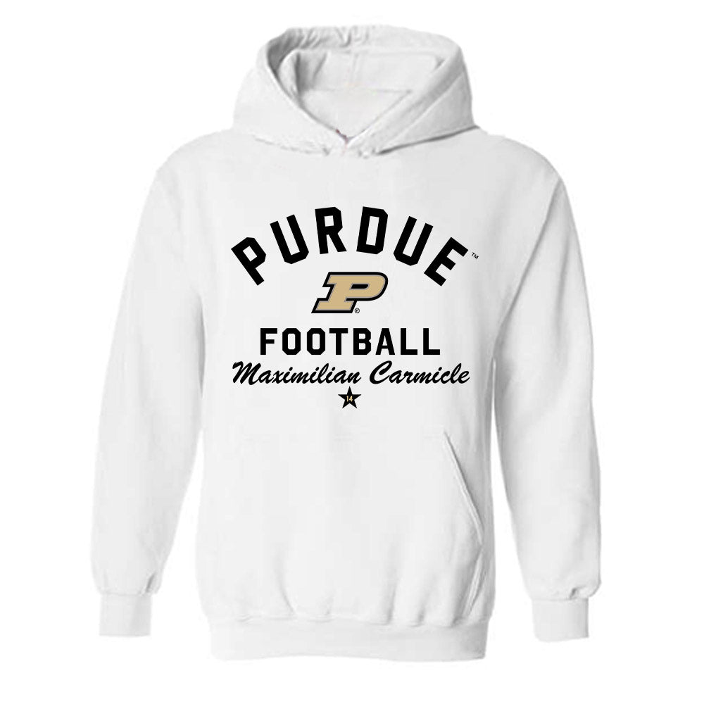 Purdue - NCAA Football : Maximilian Carmicle - Classic Shersey Hooded Sweatshirt-0