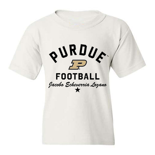 Purdue - NCAA Football : Jacobo Echeverria Lozano - Classic Shersey Youth T-Shirt-0