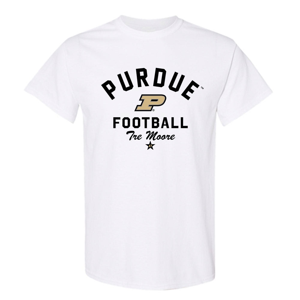 Purdue - NCAA Football : Tre Moore - Classic Shersey T-Shirt-0