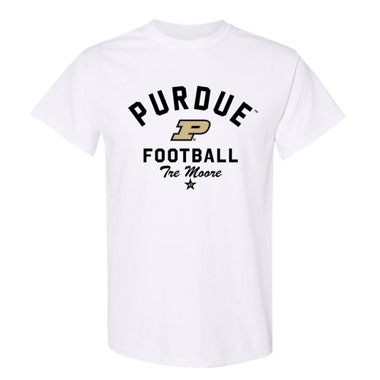 Purdue - NCAA Football : Tre Moore - Classic Shersey T-Shirt-0