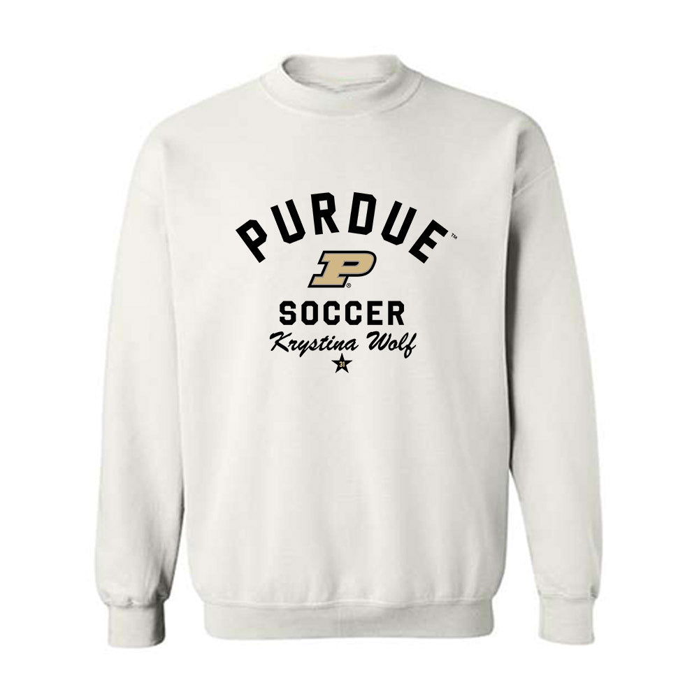Purdue - NCAA Women's Soccer : Krystina Wolf - Classic Shersey Crewneck Sweatshirt-0