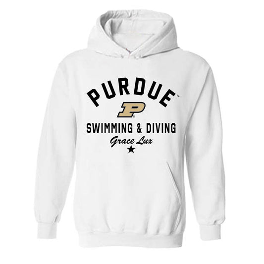 Purdue - NCAA Women's Swimming & Diving : Grace Lux - Classic Shersey Hooded Sweatshirt-0