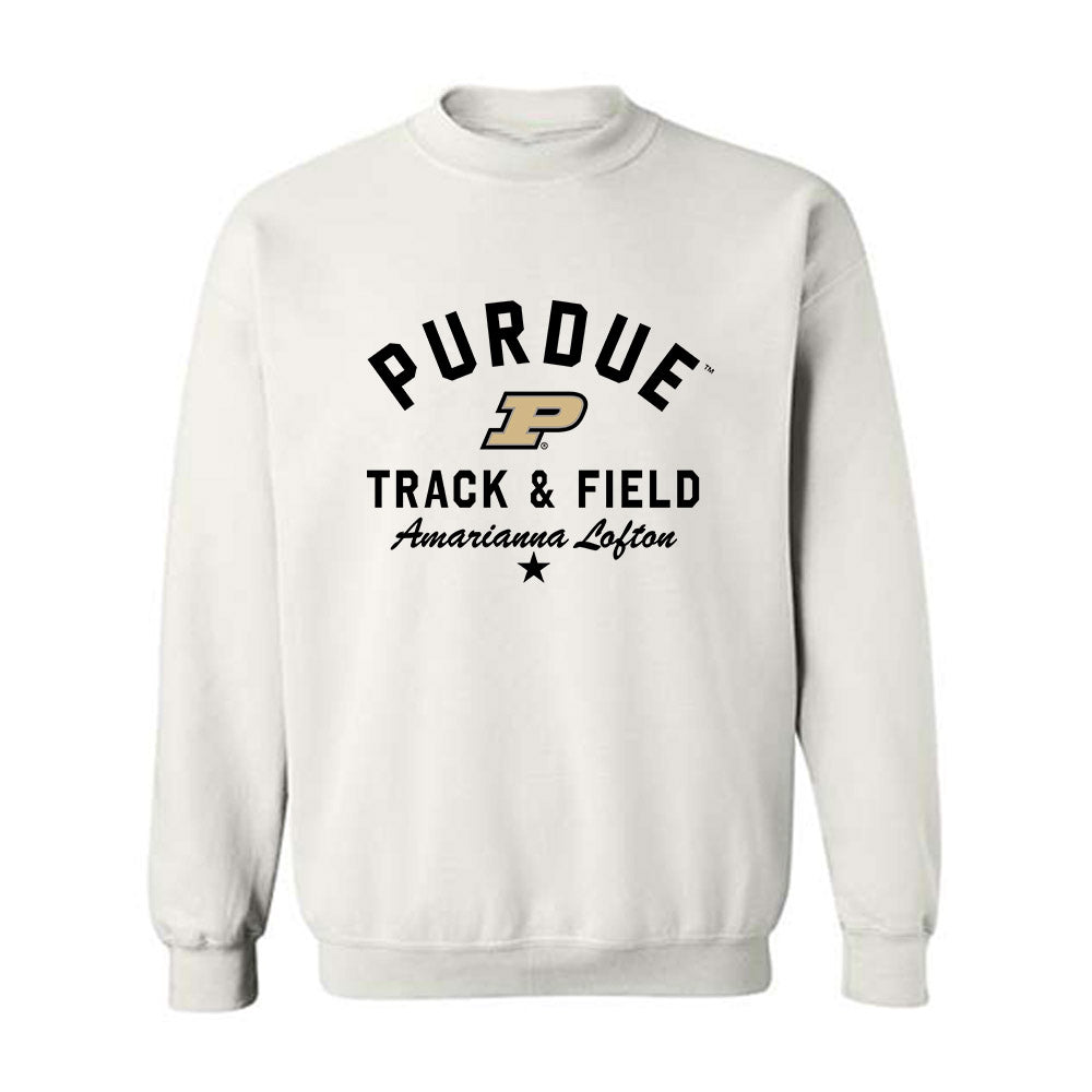 Purdue - NCAA Women's Track & Field : Amarianna Lofton - Classic Shersey Crewneck Sweatshirt-0