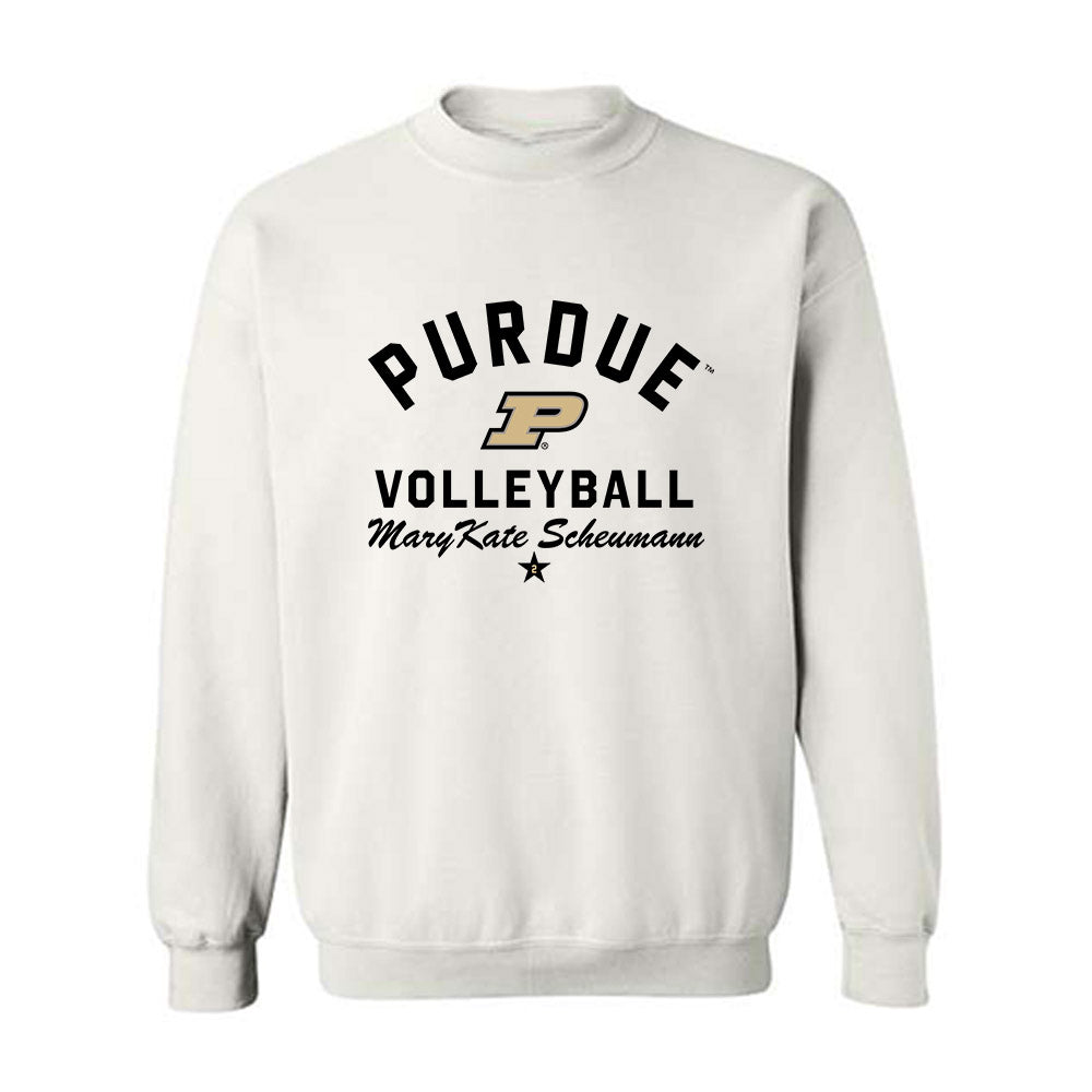 Purdue - NCAA Women's Volleyball : MaryKate Scheumann - Classic Shersey Crewneck Sweatshirt-0
