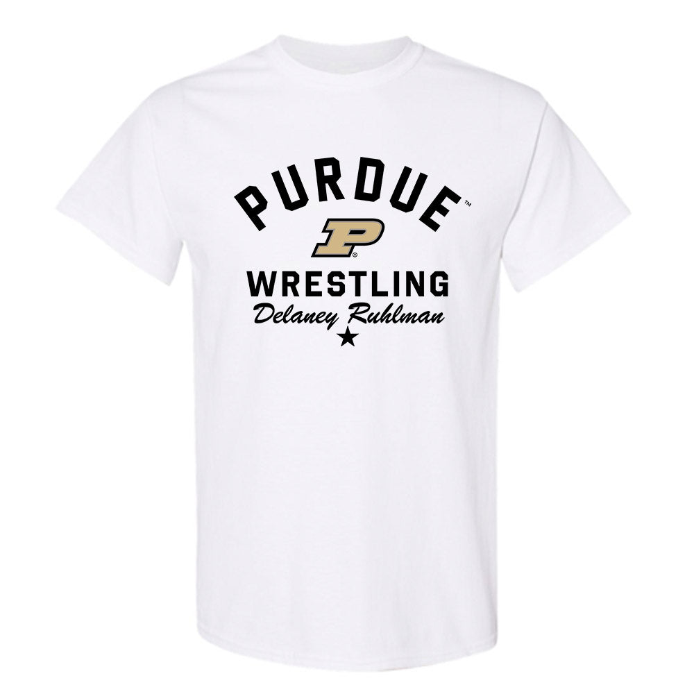 Purdue - NCAA Wrestling : Delaney Ruhlman - Classic Shersey T-Shirt-0
