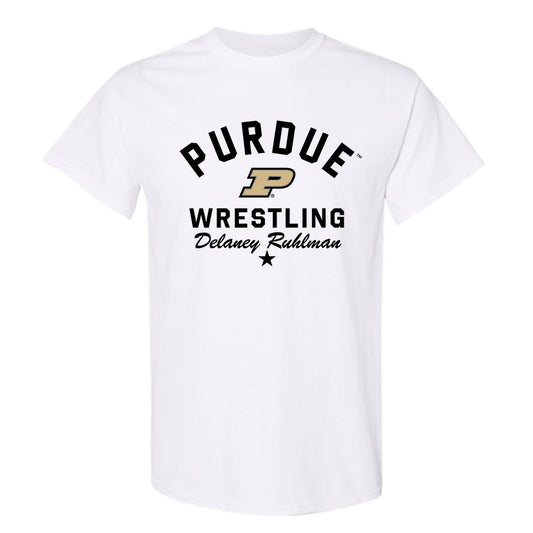 Purdue - NCAA Wrestling : Delaney Ruhlman - Classic Shersey T-Shirt-0