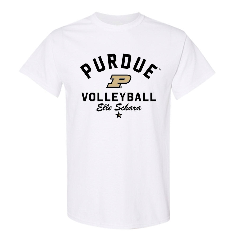 Purdue - NCAA Women's Volleyball : Elle Schara - Classic Shersey T-Shirt-0