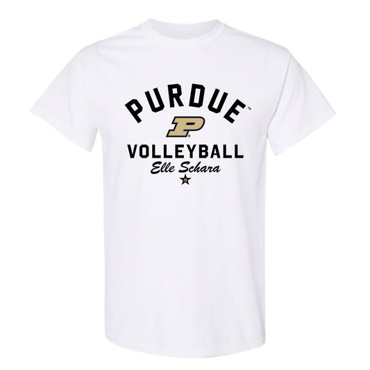 Purdue - NCAA Women's Volleyball : Elle Schara - Classic Shersey T-Shirt-0