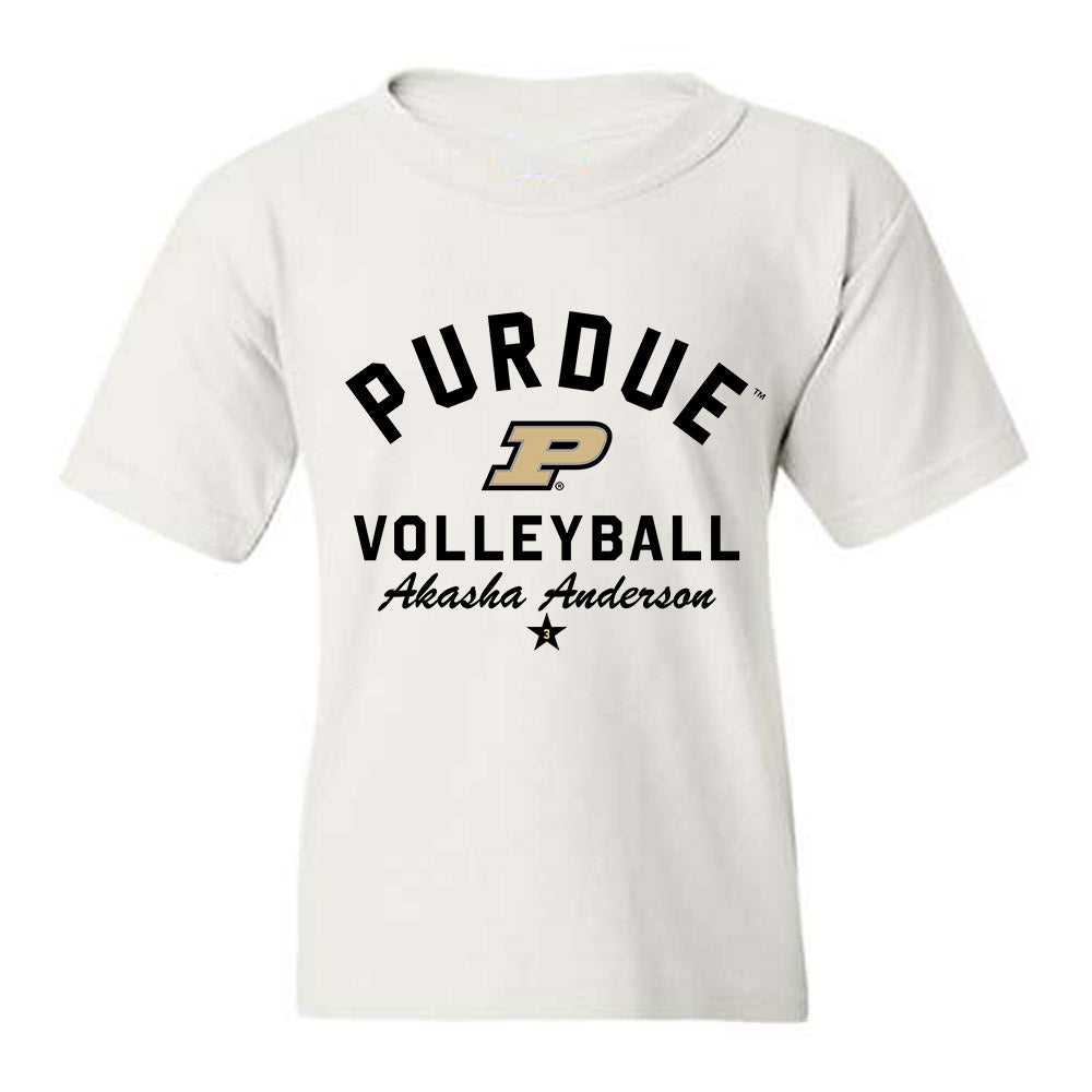 Purdue - NCAA Women's Volleyball : Akasha Anderson - Classic Shersey Youth T-Shirt-0