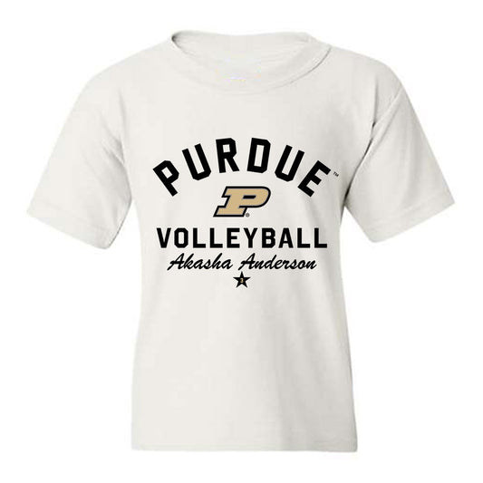 Purdue - NCAA Women's Volleyball : Akasha Anderson - Classic Shersey Youth T-Shirt-0