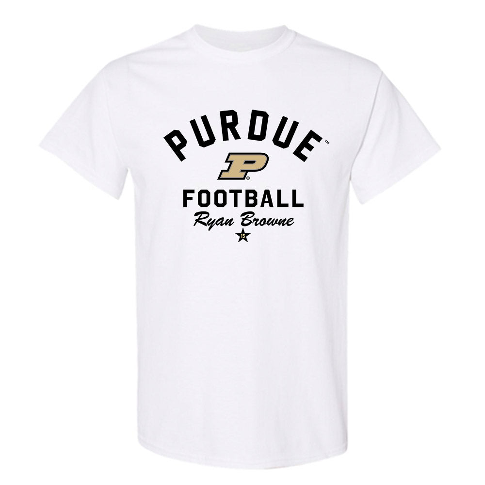 Purdue - NCAA Football : Ryan Browne - Classic Shersey T-Shirt-0