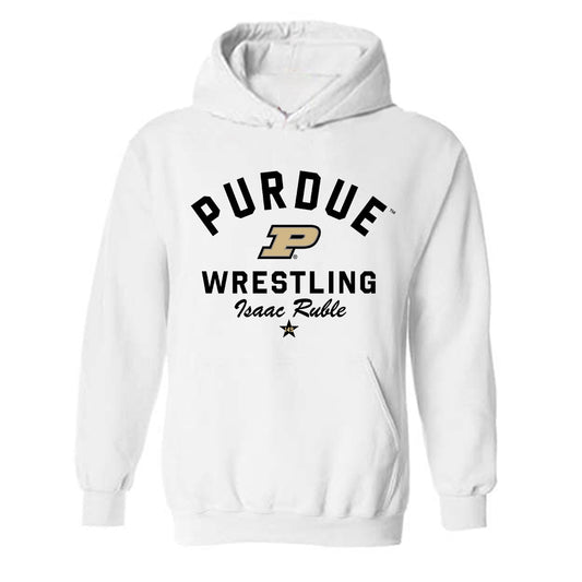 Purdue - NCAA Wrestling : Isaac Ruble - Classic Shersey Hooded Sweatshirt-0