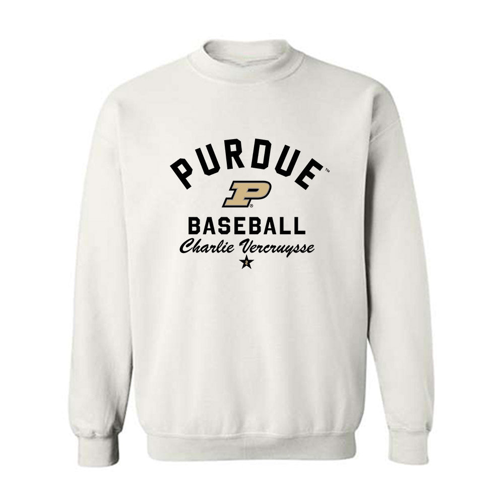 Purdue - NCAA Baseball : Charlie Vercruysse - Classic Shersey Crewneck Sweatshirt-0