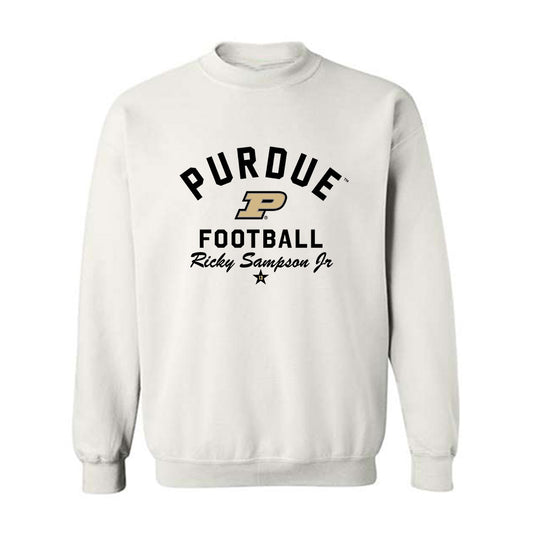 Purdue - NCAA Football : Ricky Sampson Jr - Classic Shersey Crewneck Sweatshirt-0