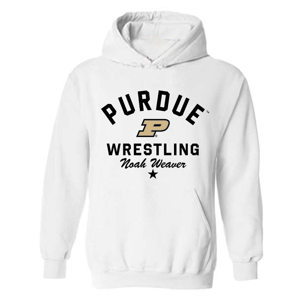 Purdue - NCAA Wrestling : Noah Weaver - Classic Shersey Hooded Sweatshirt-0