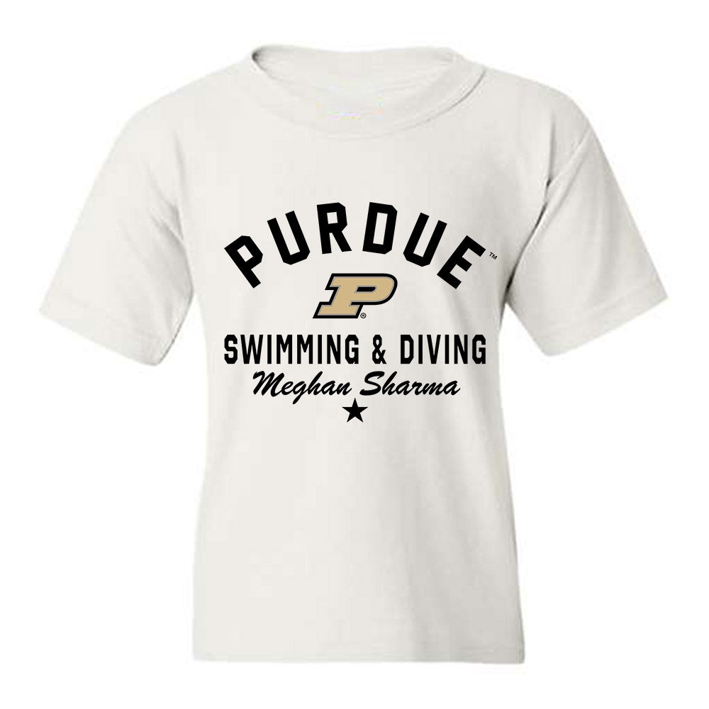 Purdue - NCAA Women's Swimming & Diving : Meghan Sharma - Classic Shersey Youth T-Shirt-0