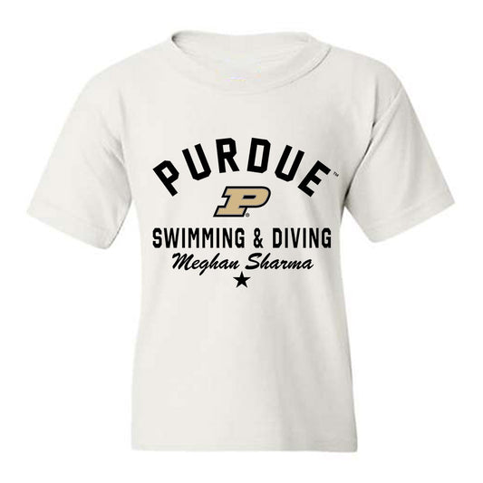 Purdue - NCAA Women's Swimming & Diving : Meghan Sharma - Classic Shersey Youth T-Shirt-0