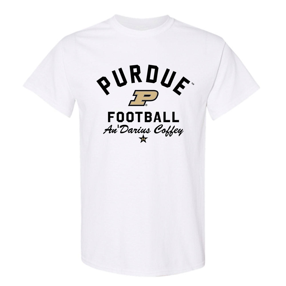 Purdue - NCAA Football : An'Darius Coffey - Classic Shersey T-Shirt-0