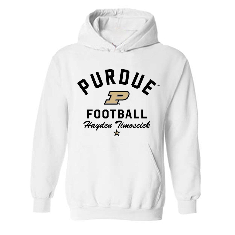 Purdue - NCAA Football : Hayden Timosciek - Classic Shersey Hooded Sweatshirt-0