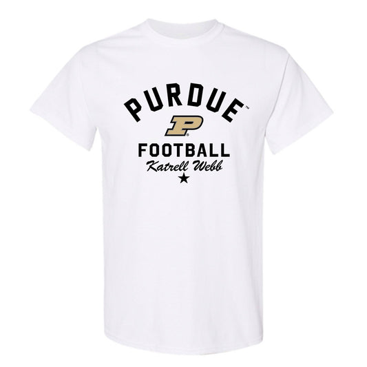 Purdue - NCAA Football : Katrell Webb - Classic Shersey T-Shirt-0