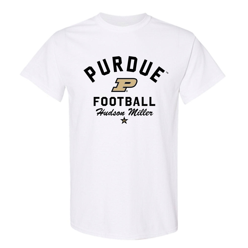 Purdue - NCAA Football : Hudson Miller - Classic Shersey T-Shirt-0