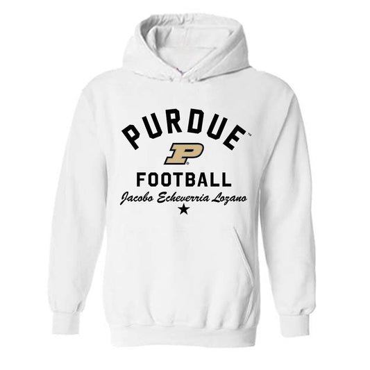 Purdue - NCAA Football : Jacobo Echeverria Lozano - Classic Shersey Hooded Sweatshirt-0