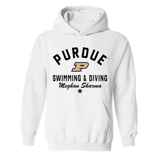 Purdue - NCAA Women's Swimming & Diving : Meghan Sharma - Classic Shersey Hooded Sweatshirt-0