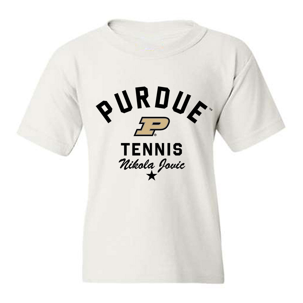 Purdue - NCAA Men's Tennis : Nikola Jovic - Classic Shersey Youth T-Shirt-0