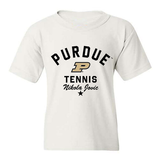 Purdue - NCAA Men's Tennis : Nikola Jovic - Classic Shersey Youth T-Shirt-0