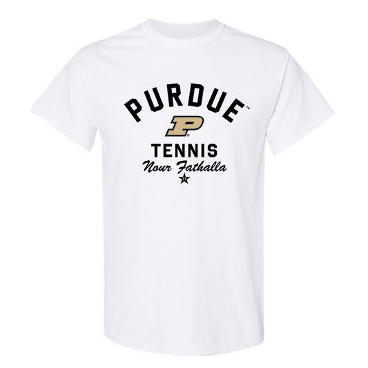 Purdue - NCAA Men's Tennis : Nour Fathalla - Classic Shersey T-Shirt-0