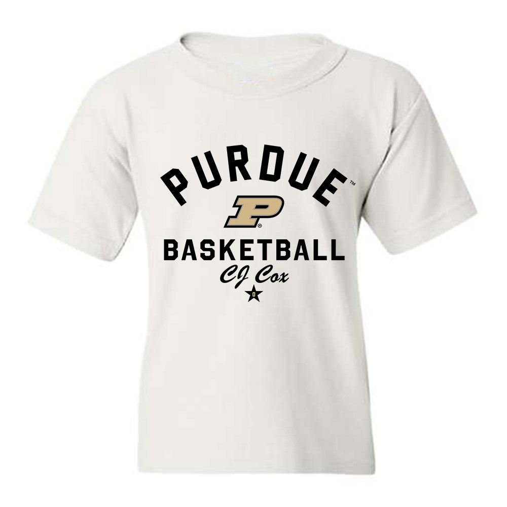 Purdue - NCAA Men's Basketball : CJ Cox - Classic Shersey Youth T-Shirt-0