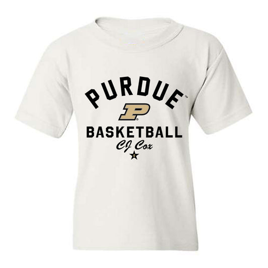 Purdue - NCAA Men's Basketball : CJ Cox - Classic Shersey Youth T-Shirt-0