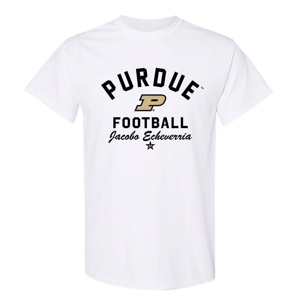 Purdue - NCAA Football : Jacobo Echeverria - Classic Shersey T-Shirt-0
