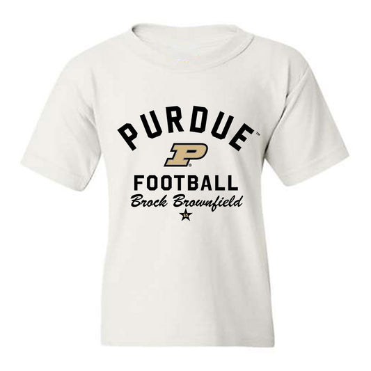 Purdue - NCAA Football : Brock Brownfield - Classic Shersey Youth T-Shirt-0