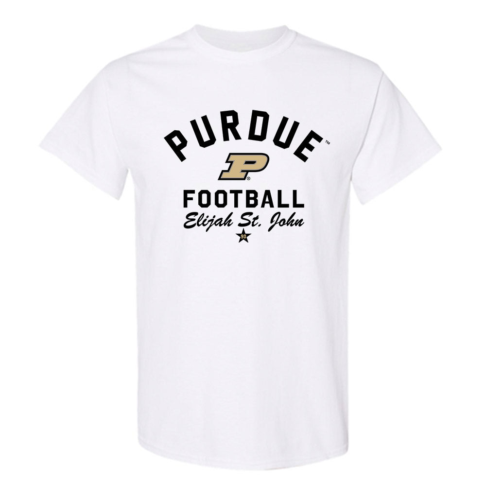 Purdue - NCAA Football : Elijah St. John - Classic Shersey T-Shirt-0