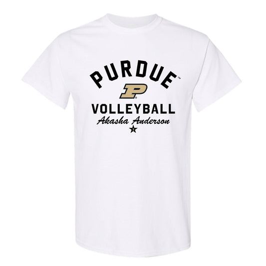 Purdue - NCAA Women's Volleyball : Akasha Anderson - Classic Shersey T-Shirt-0